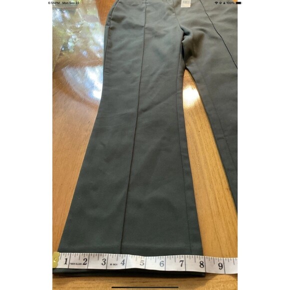 Ann Taylor Loft High Waist Womens 6P Pants Petite Gray Chino Dress Pockets NEW - Picture 6 of 8